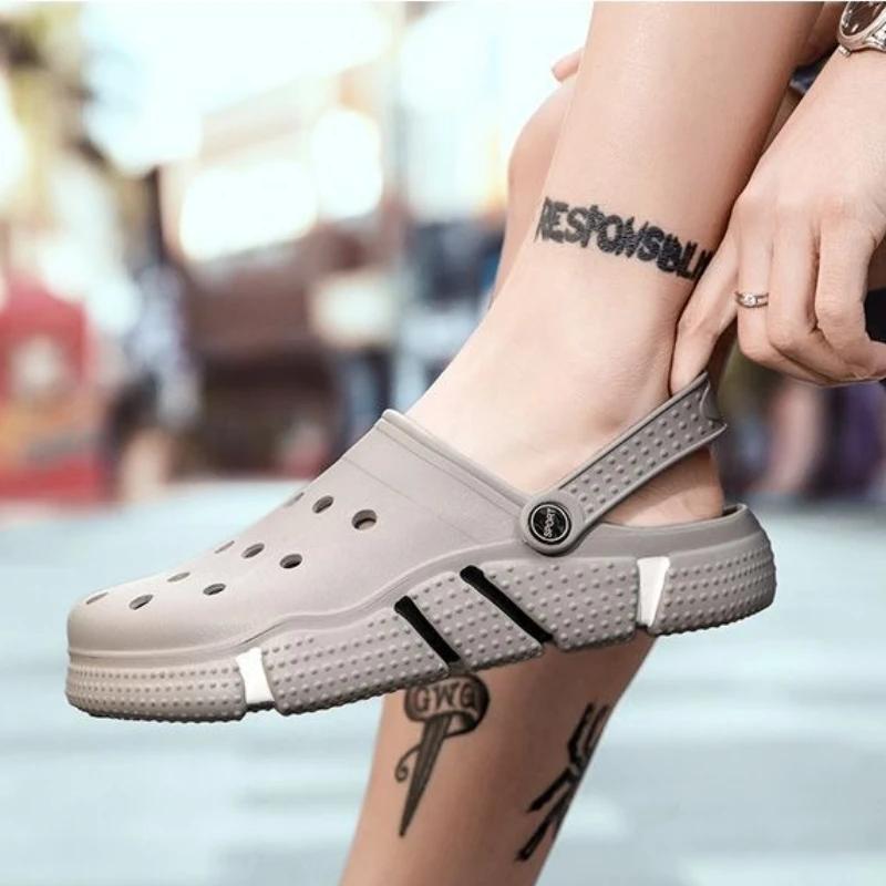 Módní dřeváky Měkké plážové poloviční Eva Pánská obuv Pánské pantofle Letní výprodej Zábava 2025 Móda Y2k Levná obuv Likvidace Vysoká kvalita