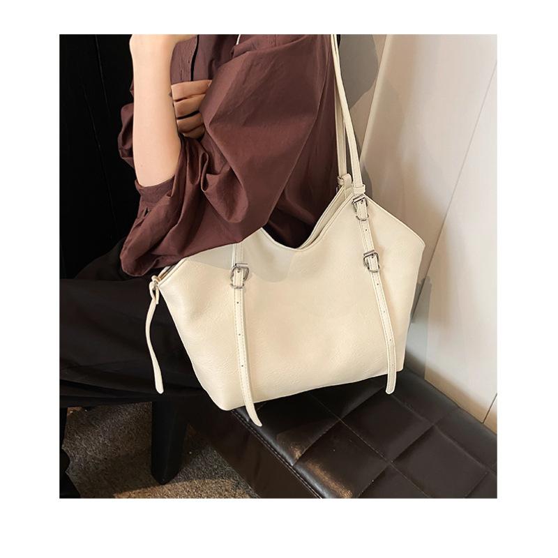 Tooxika New Retro Large Capacity High-end Commuter Bag For Women Simple And Versatile Shoulder Bag