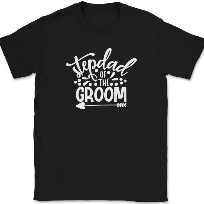 

Stepdad of the Groom T-Shirt Wedding Party Bride Event Group Gift Tee 3XL