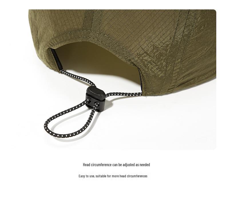 Spring Quick-Dry Waterproof Flat Brim Cap - Lightweight Sunshade for Outdoor Activities