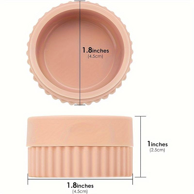 4pcs/set Silicone Travel Containers Set Leak-Proof Jars for Lotion Cream, Toothpaste Small Jewelry Storage Bottle Splitter