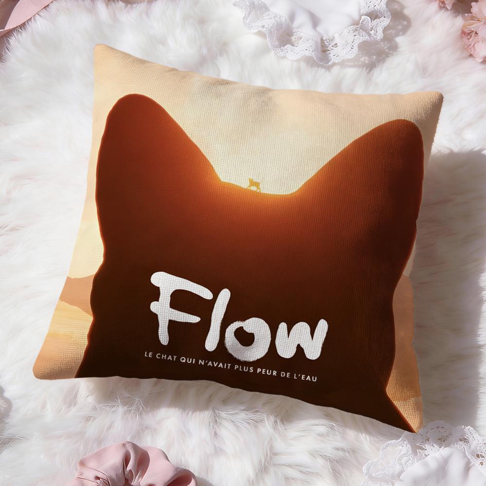 Cartoon Movie F-Flow Cushion Cover Premium Comfort Reversible Pillow Cove -Two In One Design for Any Room & Car Interior