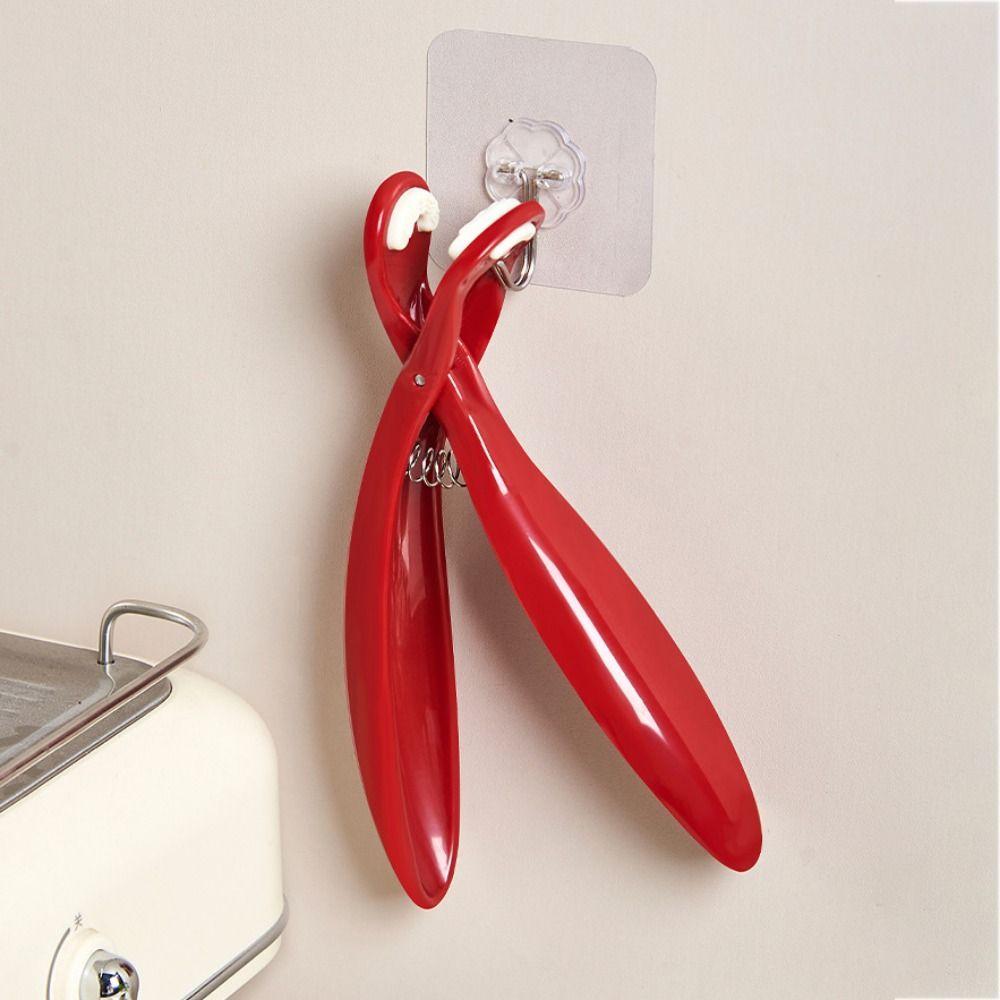 2pcs Plastic Anti-Scalding Clip Non-Slip Heat-Resistant Grip Steamer Tongs  for Dish Plate Steamer