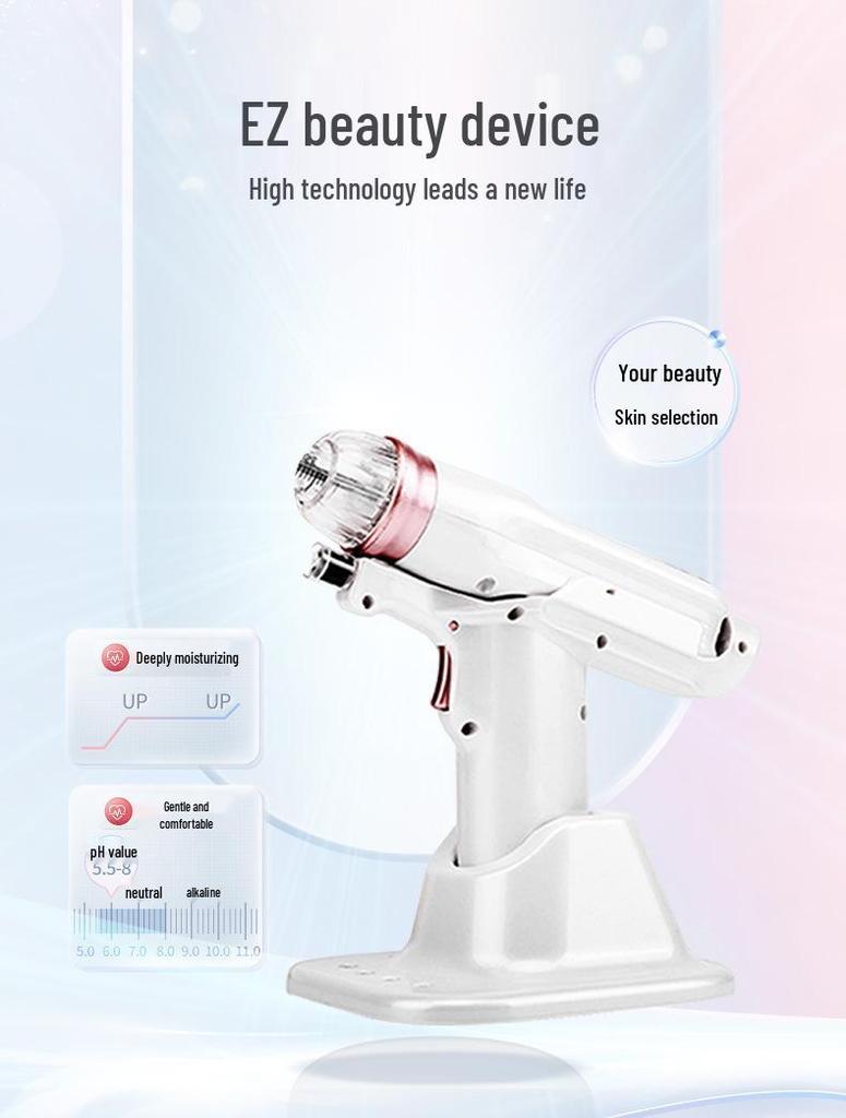 EZ Negative Pressure Beauty Device - Portable Hydrating Tool with Hyaluronic Acid Essence Import