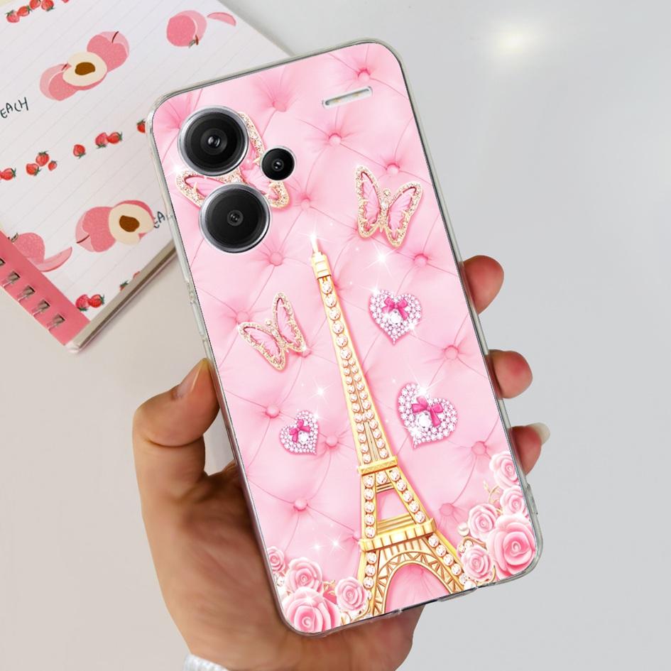 For Xiaomi Redmi Note 13 5G Case Luxury Marble Transparent Phone Cover For Redmi Note 13 Pro Plus Funda on Note 13 Pro 5G Bumper