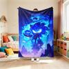 Blanket Cute Cartoon Sonic Anime Theme Throw Blanket Flannel Blanket for Living Room Bedroom Car Camping Full Size Comfortable