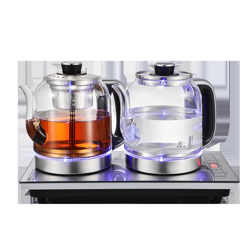 Fully Automatic 1.5L Electric Kettle and Embedded Tea Set