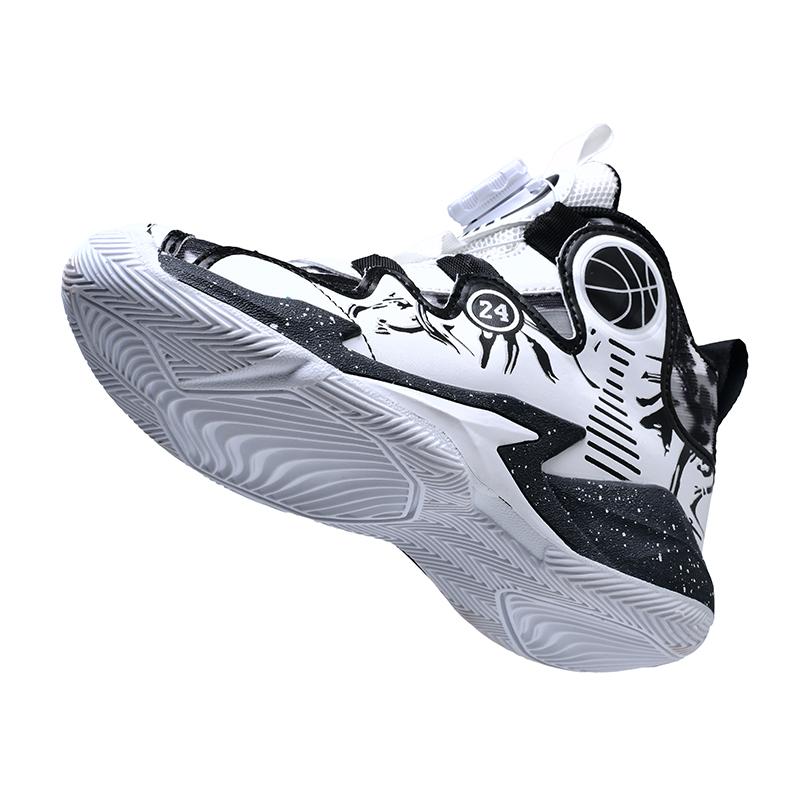 Детская обувь осень новые мальчики дышащие баскетбольные кроссовки для улицы нескользящие — фото 4