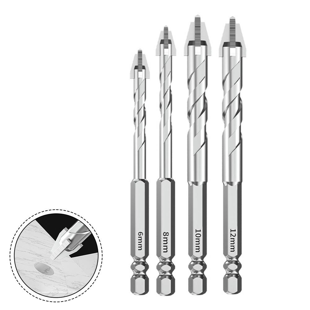 9-Blade Drill Bit Set Efficient For Concrete Marble Eccentric Drill Bits Alloy Tool Accessories Professional Tools Instrument
