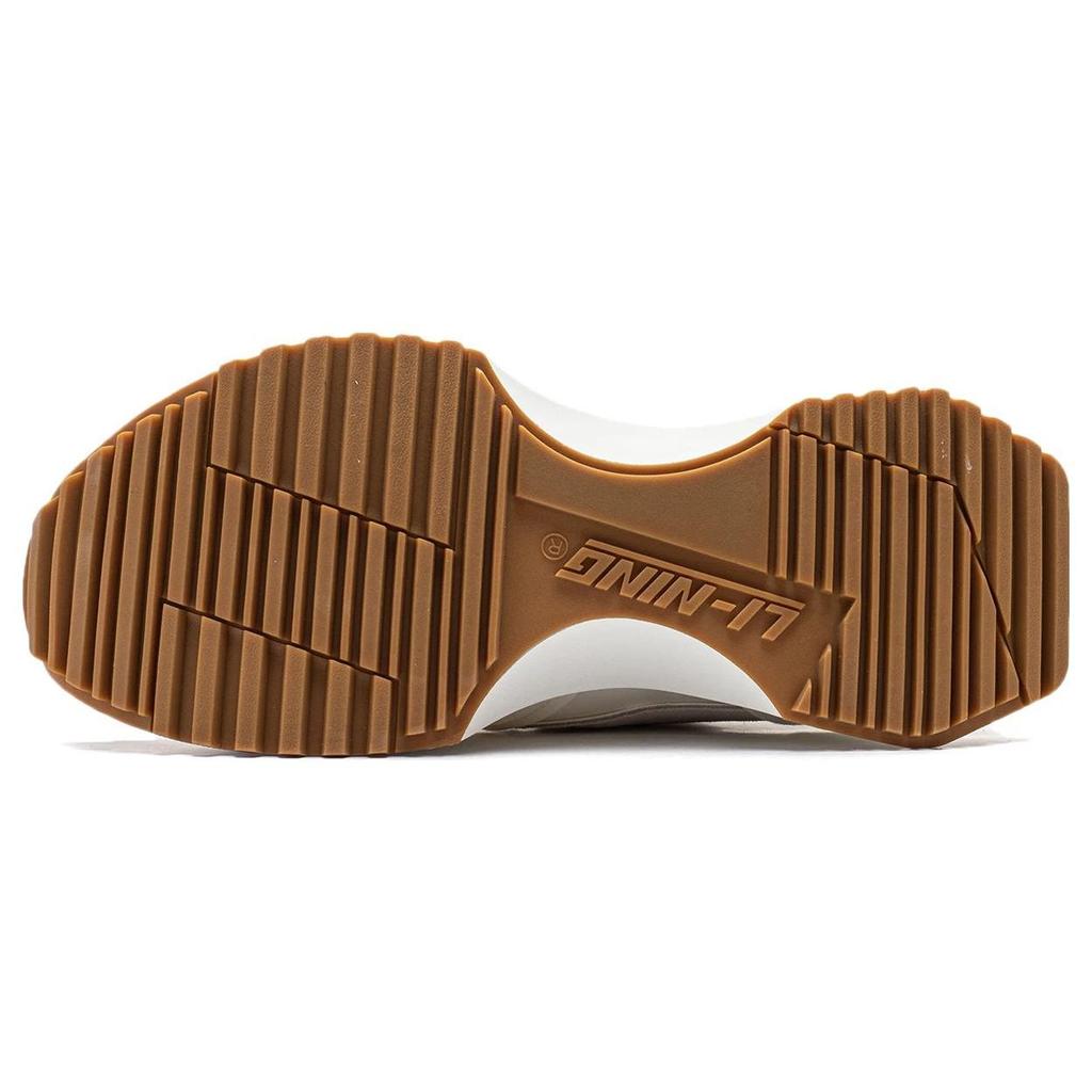 Li Ning 001 Vntg Comfortable Sports Lightweight Durable Low-Top Running Shoes Women Sneaker White AZGT034-1