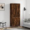 VidaXL Buffet haut Chêne fumé 69,5x34x180 cm Bois d'ingénierie 3199886
