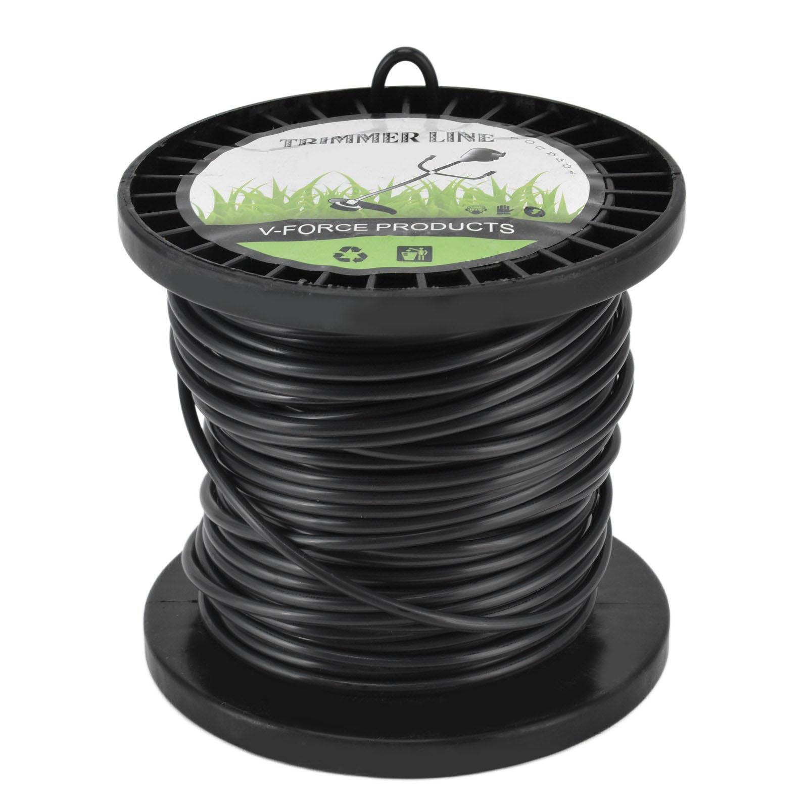 

Round String Trimmer Line for Husqvarna 3.3mm Black High Cutting Efficiency Trimmer Line for Most Lawn Mowers Farm 30m 30m / 98.4ft
