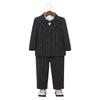 Boys' Suit British Gentleman Striped Suit Flower Boy Baby Birthday Dress Children's Host Piano Performance Outfit
