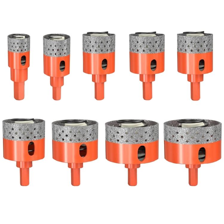 Diamonds Dry Vacuum Brazed Drilling Core Drill Bits 20-65mm Porcelain Cup Saw Tiles Granites Marble Hole Saw