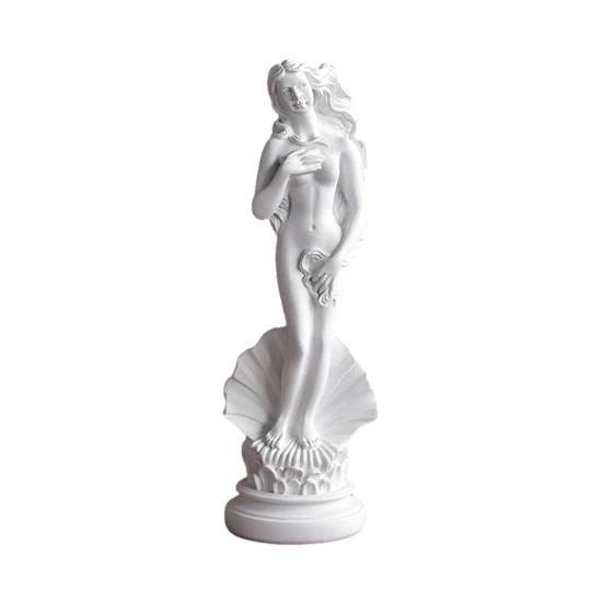 Venus Goddess Sculpture, Matte White Resin Venus Figurine, European Style Artistic Desktop Decoration for Living Room Study Room Home Office Decor