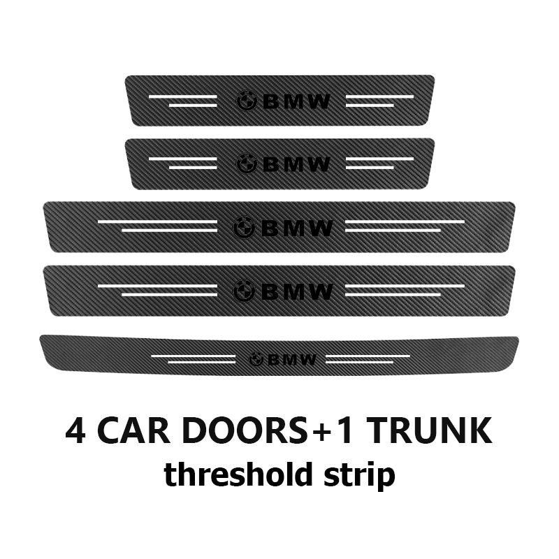 HVHE9 Car Door Carbon Fiber Sill Anti Scratch Protect Strip Sticker For BMW Performance X1 M3 M6 F01 F02 E34 E36 E60 F10 F20 X6