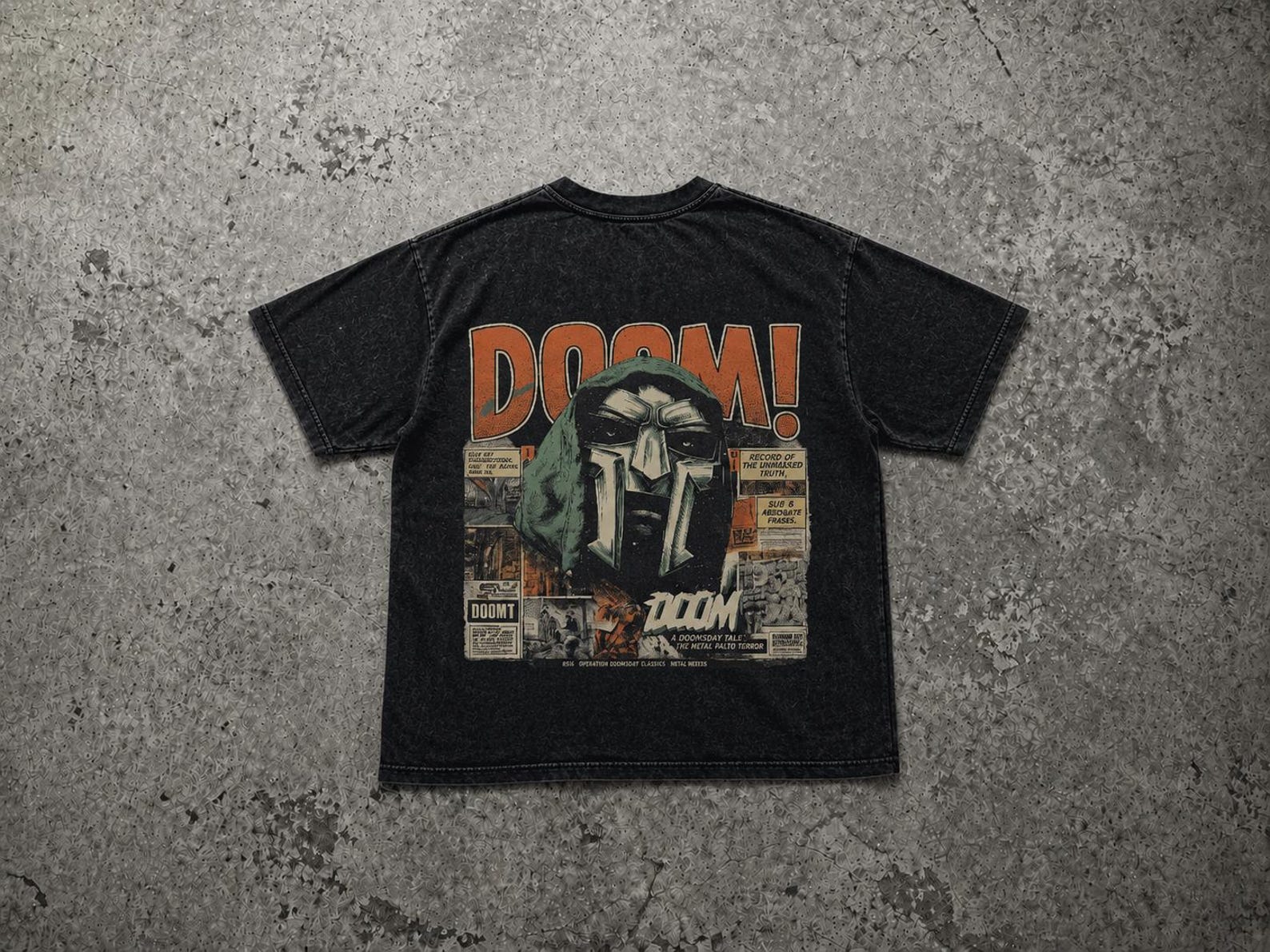 Vintage Comic Collage Tee, Streetwear Graphic Shirt, Unisex Black Tee XL