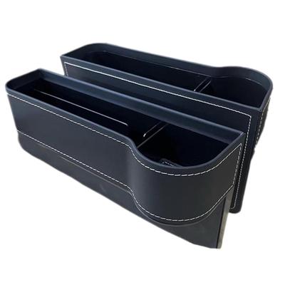 Nové úložné kapsy do boční mezery autosedačky Jack's Car Seat Side Gap Storage Car Convenience Velké malé předměty Karta Nápoj Držák na PET láhev pro průměry 7 cm nebo PU Sada 2 [Model 2024]