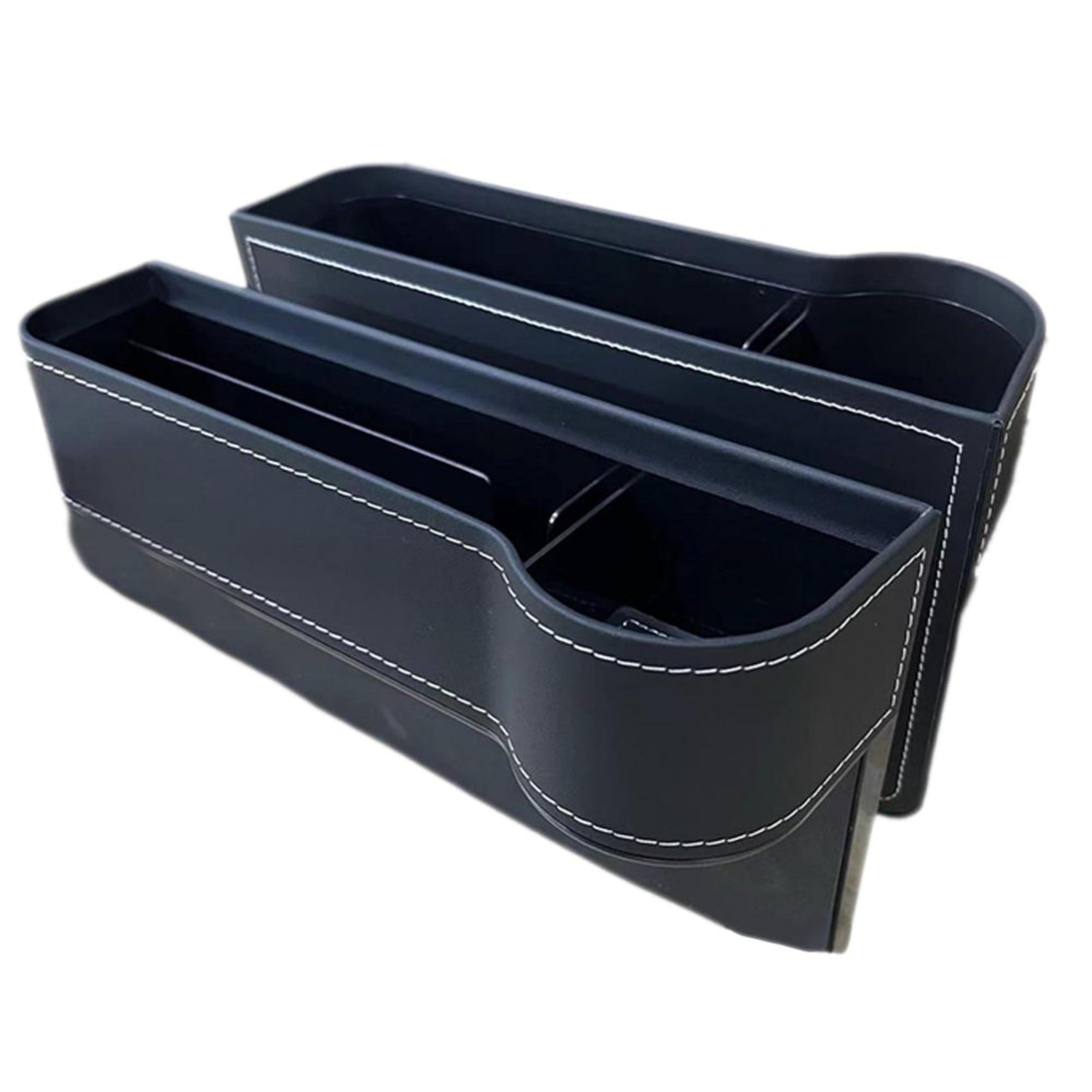 

Новые домкраты для хранения в боковом зазоре сиденья автомобиля, удобные большие и мелкие предметы, держатели для бутылок из ПЭТ-пластика диаметром 7 см или ПУ, набор из 2 шт. [модель 2024 г.] чёрный