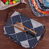 Outdoor Cotton linen Lunch Tote Pouch Drawstring Lunch Bag Food Hand Bags Japanese Style Lunch Box