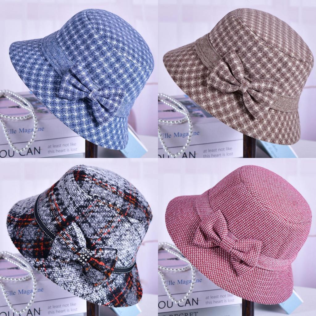 Classic Wool Beret For Middleaged Women With Warmth And Windproof Features For Autumn And Winter Wear