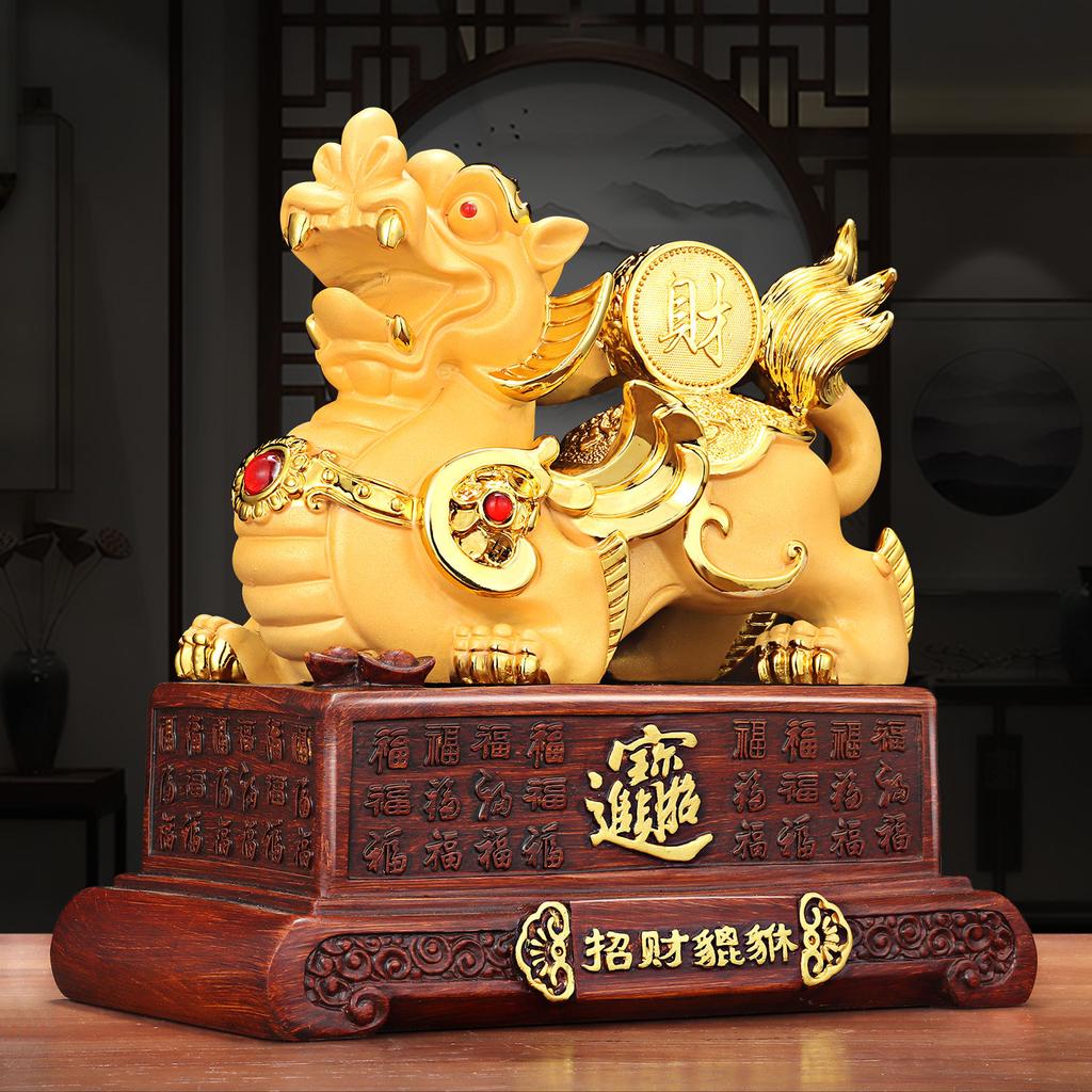 Pixiu Reichtum und Schätze anziehende Dekoration Eröffnung Einweihungsgeschenke Wohnzimmer Weinschrank TV-Schrank Foyer Ornamente