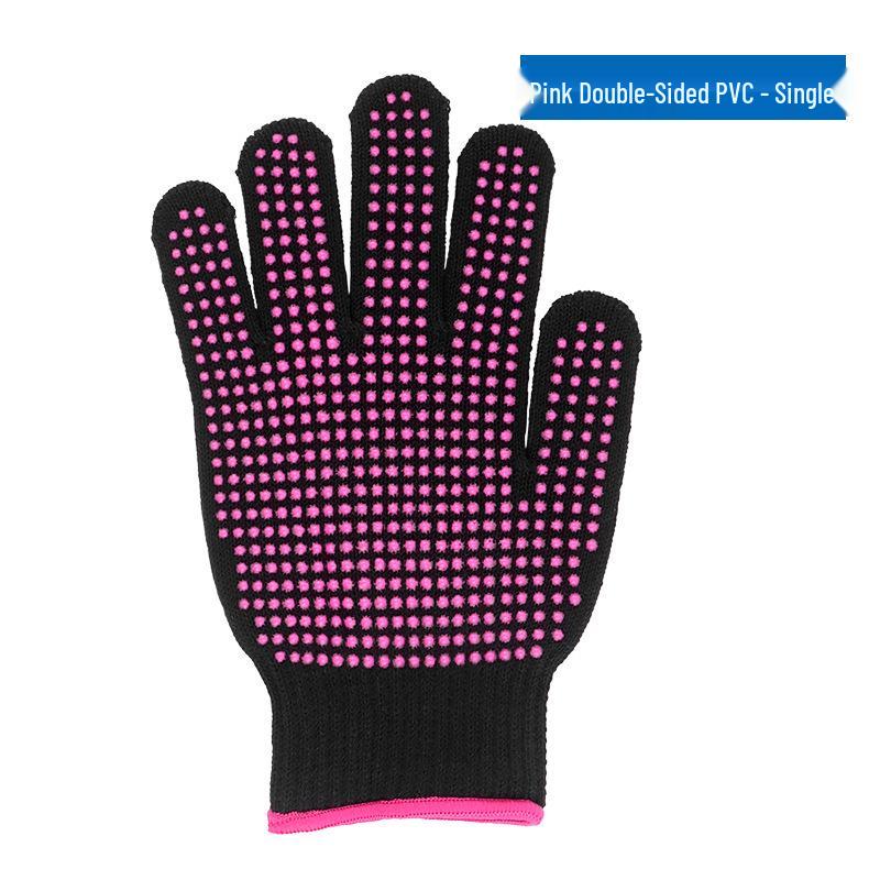 Hair Styling Kit: Curling Iron, Straightening Comb, Anti-Scald Gloves, Double-Sided Beaded Non-Slip Gloves