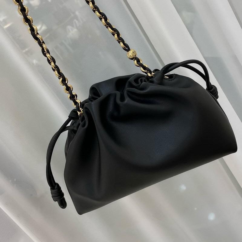 New Luojia High-quality Cloud Bag Pleated Sweet Drawstring Blessing Single-shoulder Cross-body Female