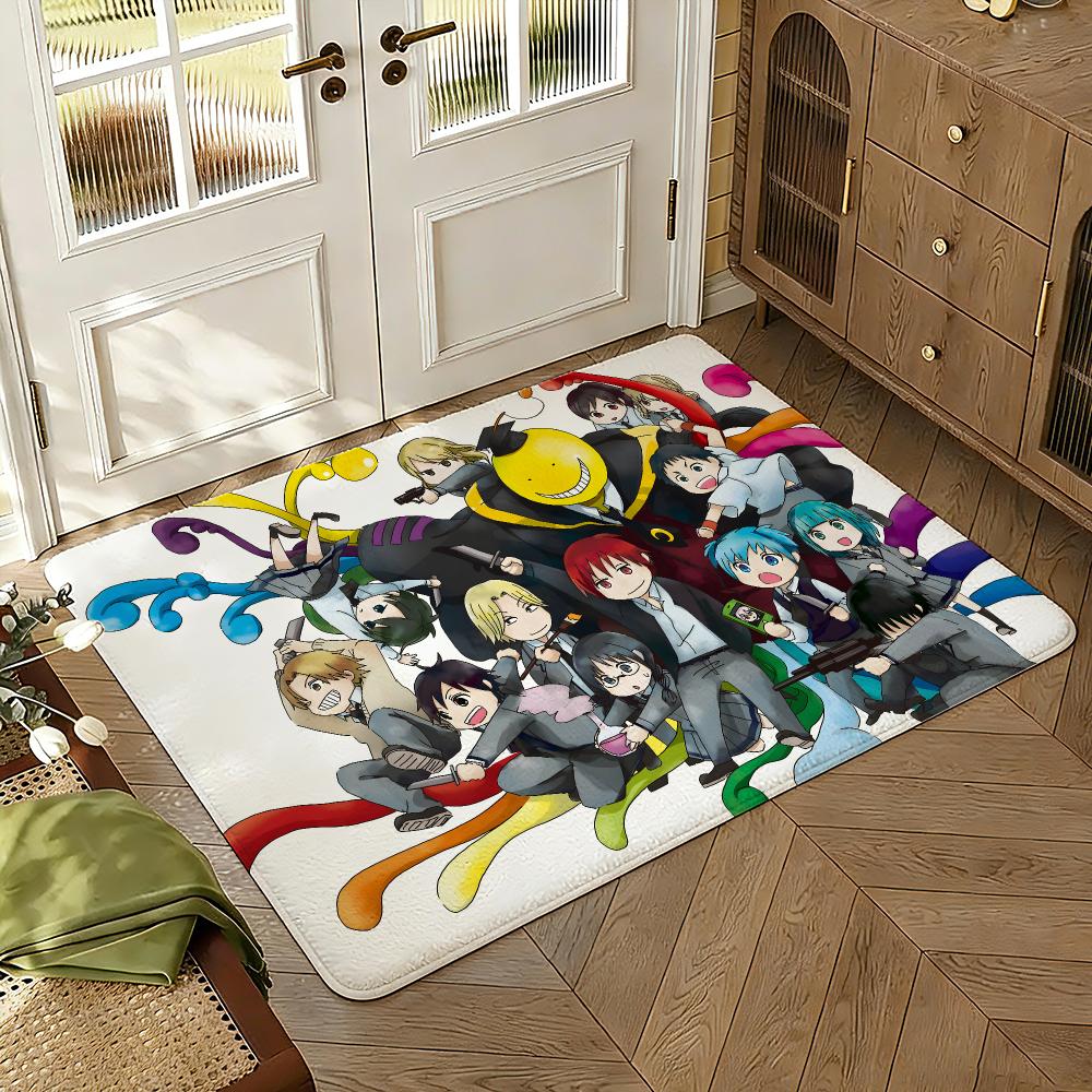 Assassi-nation Classroom Floor Mat Soft Thickened Absorbent Non-Slip Bedroom Living Room Door Mat Home Decor Flannel Rugs