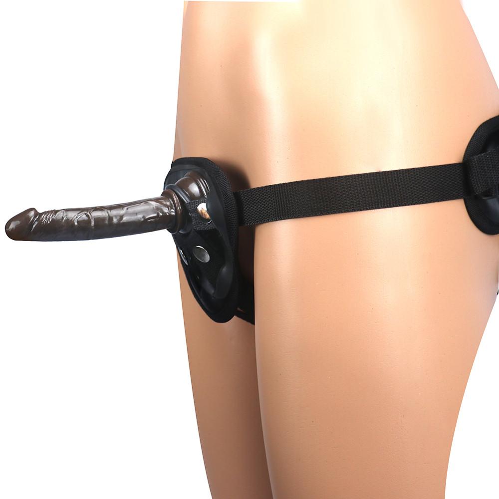Dildo Strap On Realistic Penis with Suction Cup G-spot Anal Butt Plug Belt Wearable Panties Adult Lesbian Masturbation Sex Toy