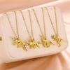 Modern Dinosaur Pendant Necklace Children Gold Color Chain Necklace Cute Wildlife Jewelry for Dinosaur Enthusiasts