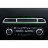 For Mazda CX-5 2017-2024 Matte Silver Console CD Switch Control Frame Trim 1PCS