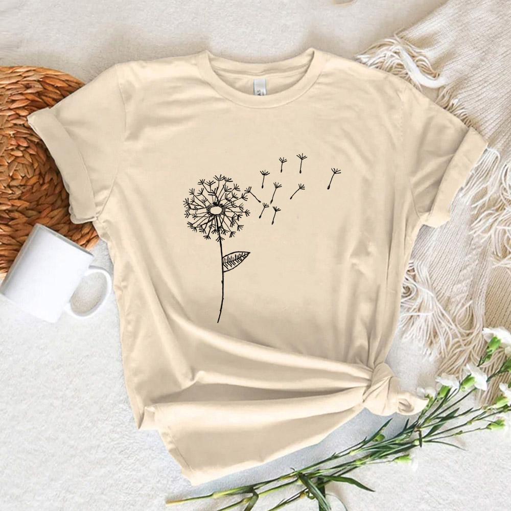 Dandelion tshirts Women Japanese t shirt girl designer clothes