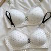 Lace Contrasting Floral Underwear Women's Small Breasts Gather and Close Secondary Breasts Anti-sagging, No Marks, No Steel Ring Bra Cover