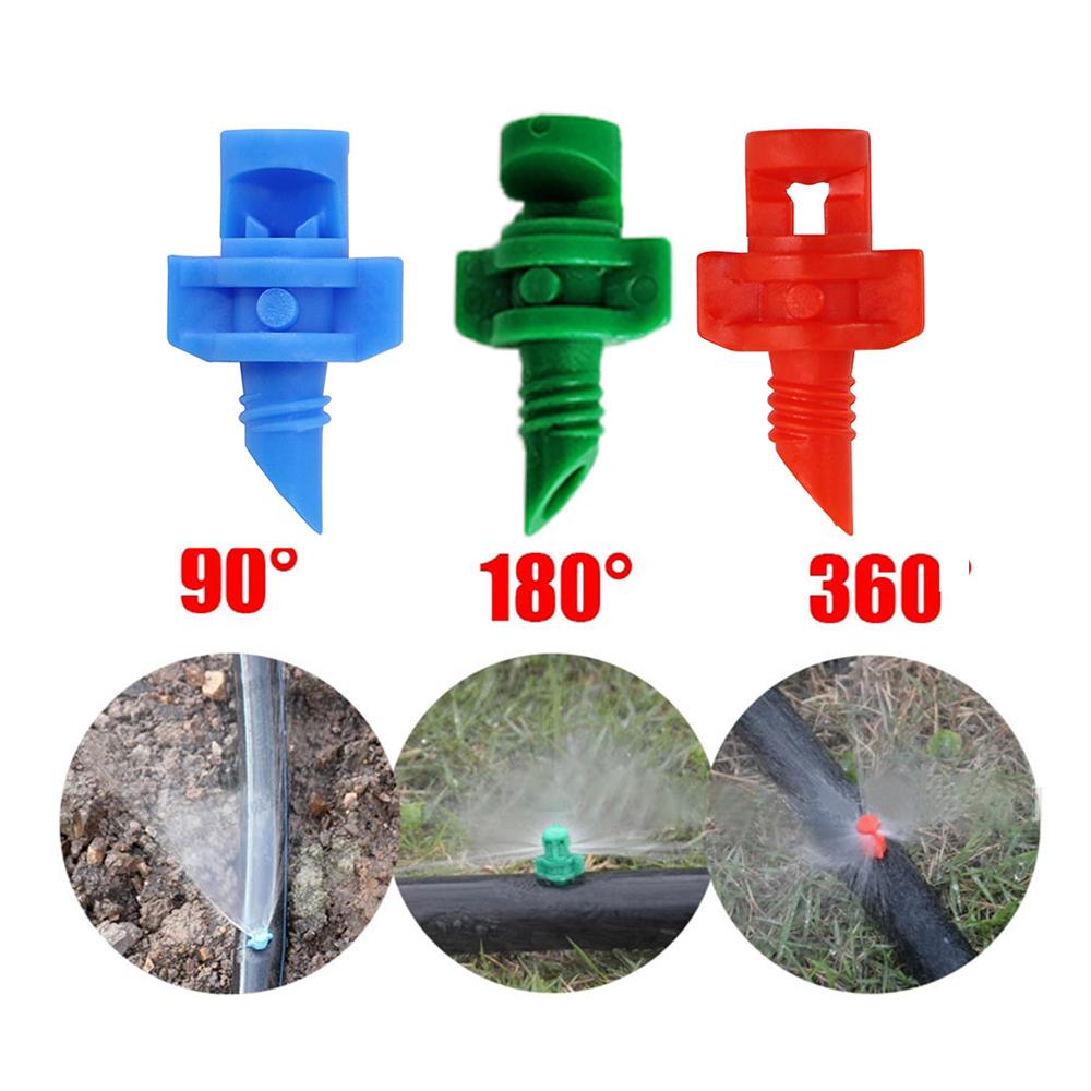 Micro Atomizing Sprinkler Nozzle, 90/180/360 Degree Refraction Nozzle Sprinkler Misting for Garden Lawn Misting Sprinkler System