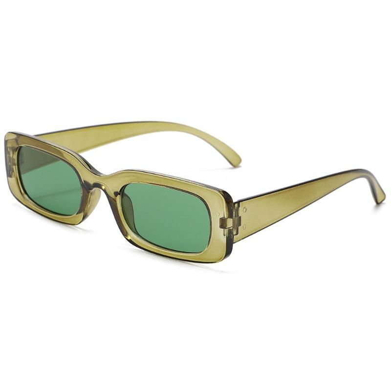 

New retro square sunglasses for men and women, high-end big face and thin sunglasses, multi-color narrow frame sunglasses