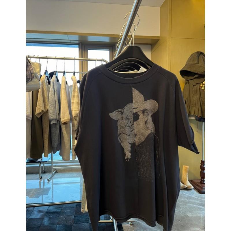 Unisex Streetwear Graphic Tee Oversized Cotton Short Sleeve T-Shirt Youth Casual Wear