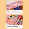 Crochet Bag Knitting Bag Crochet Craft Project Bag Travel Yarn Organizers Bag for Crocheting Pattern Yarn Hook Needle