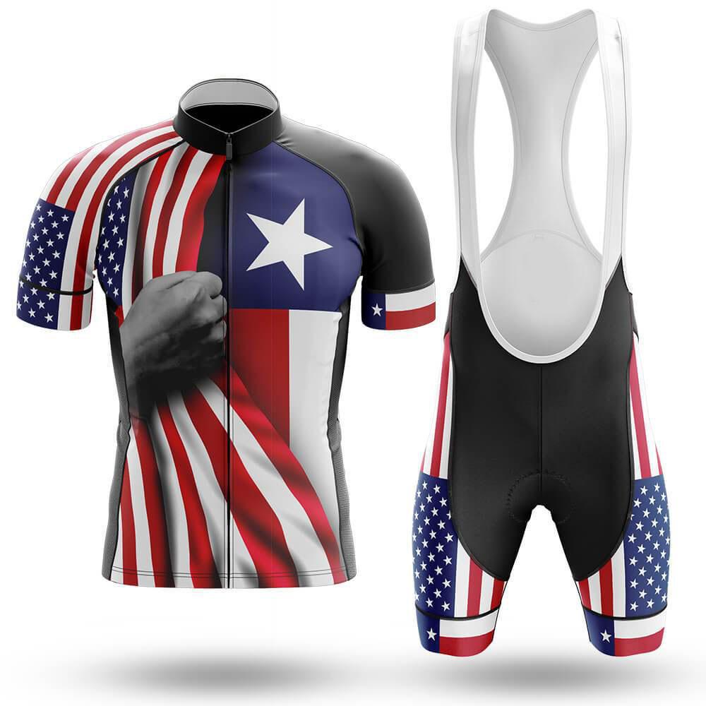 American Flag Texas Cycling Jersey Set Summer USA Clothing Road Bike Shirts Suit Bicycle Bib Shorts MTB Wear Maillot Ropa