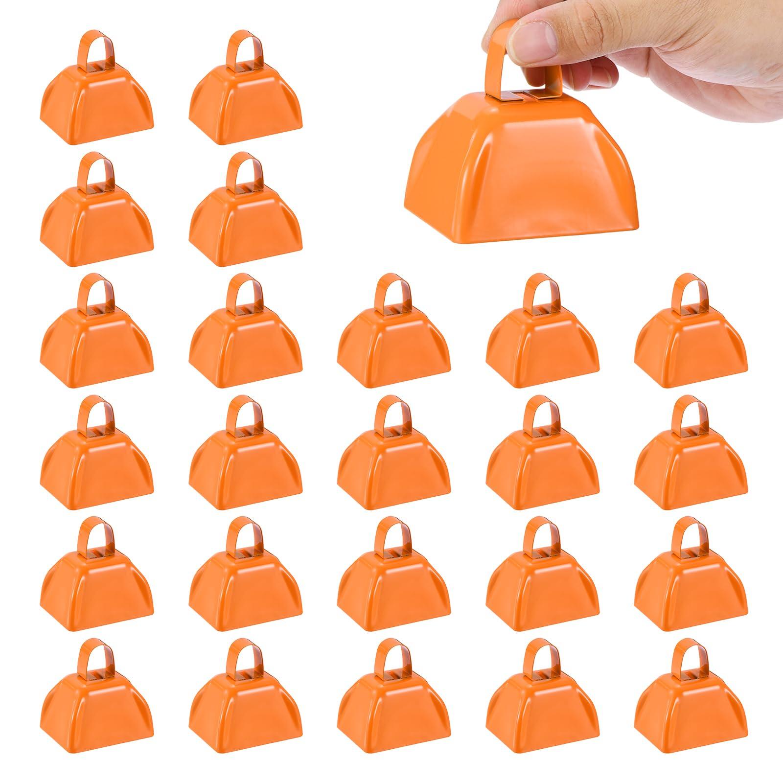 

PATIKIL 3 Колокольчики для футбольных матчей, 24 колокольчика, Оптовые громкие трещотки для спортивных мероприятий, Металлические колокольчики с ручками, Идеально для