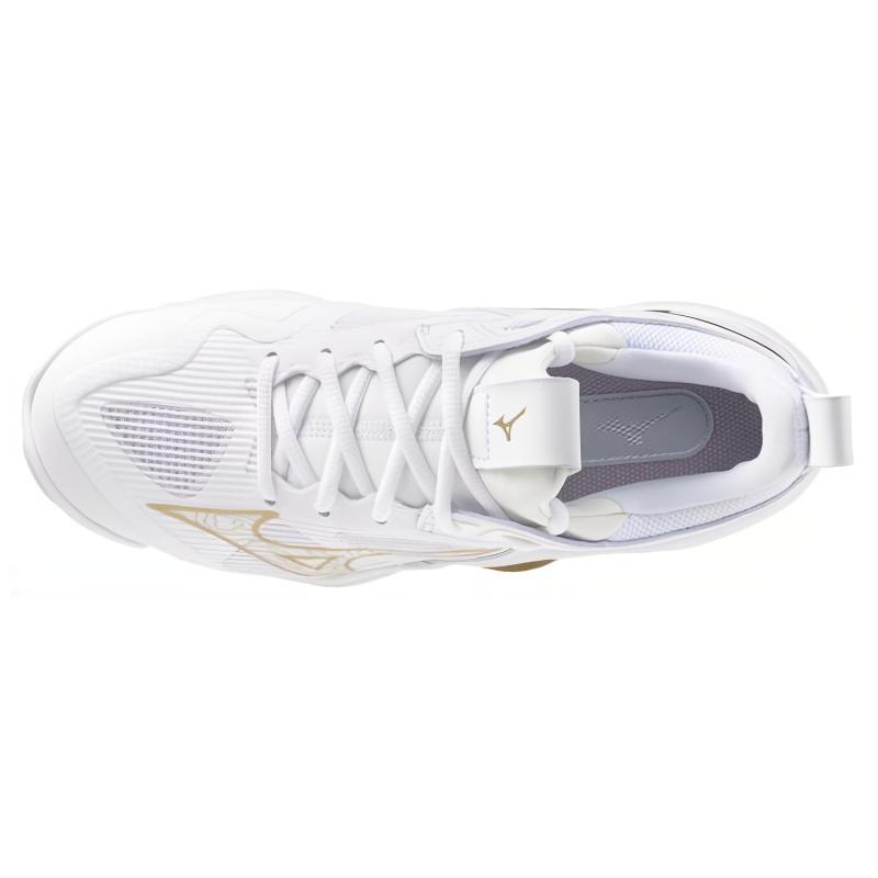 Mizuno Women's Wave Momentum 3 'White Gold' Sneakers V1GA231245