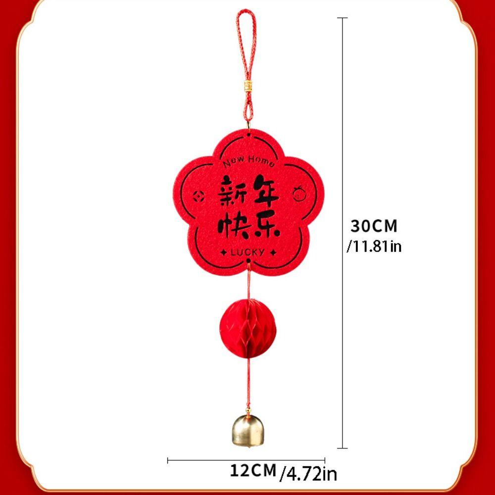 Non Woven Fu Character Hanging Ornament Chinese Style New Year Lucky Decoration Bedroom Decoration