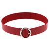 DIEZI Men Harajuku Red PU Leather Necklace Choker Women Ladies Punk Gothic Vintage Statement Collar Pendant Necklace New Jewelry