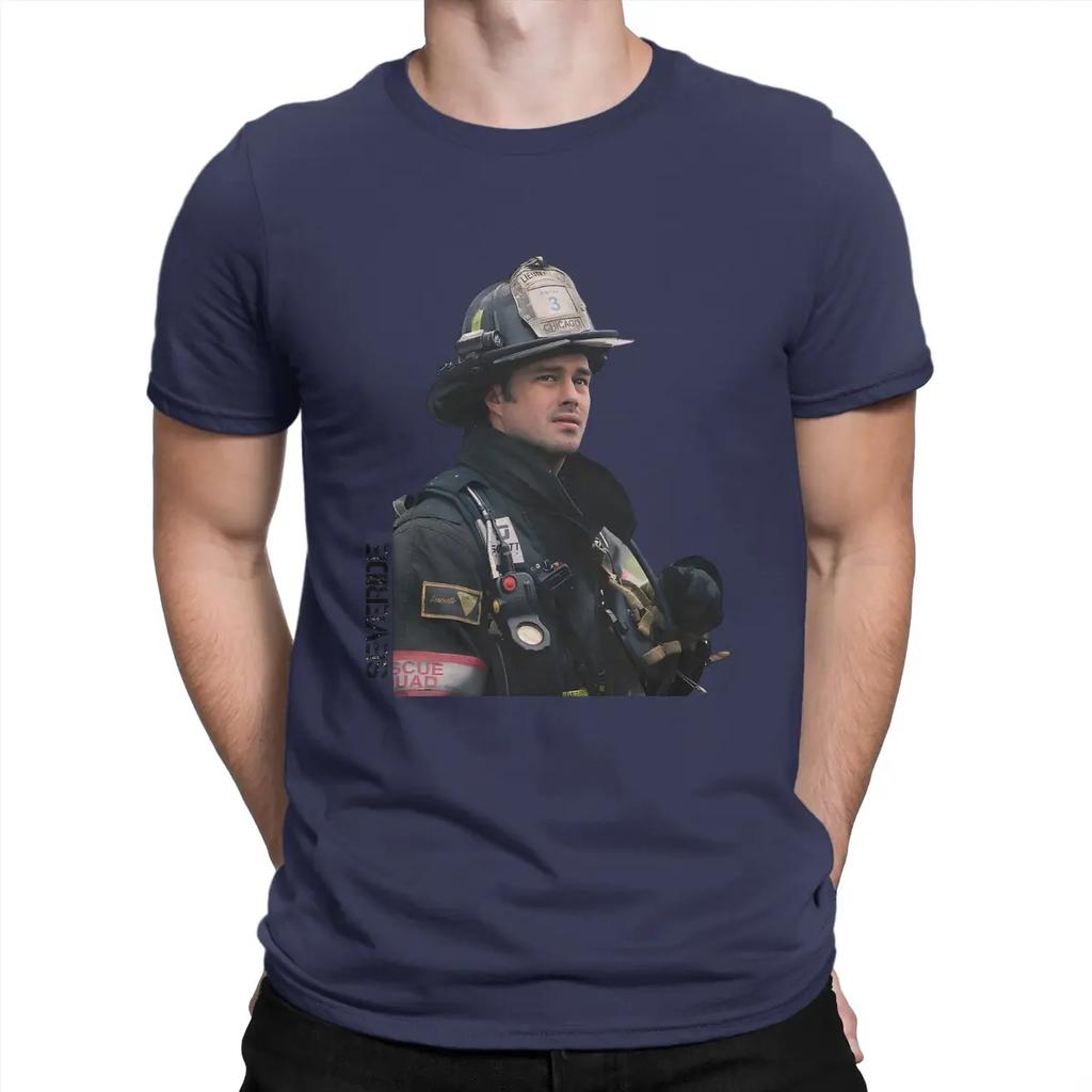 KELLY SEVERIDE Herren T-Shirt Chicago Fire Lustige T-Shirts Kurzarm Rundhals T-Shirt Reine Baumwolle Geschenkidee Kleidung