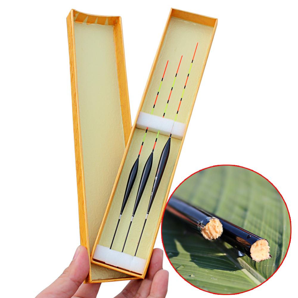 Buy Wooden Material 3Pcs Fishing Float Wood Pole Float Exquisite Bobber