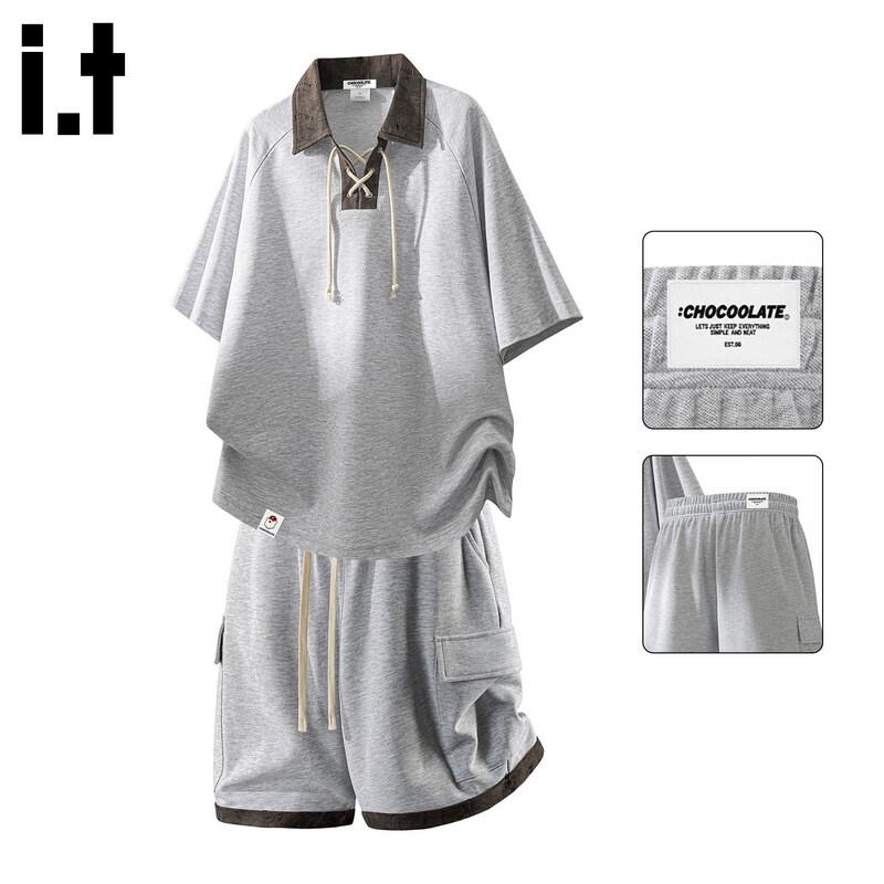 Men's American Style Polo Shirt & Shorts Set