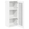 Wall Mounted Glass Cabinet LUCCA White 40 x 31 x 100 cm Particleboard