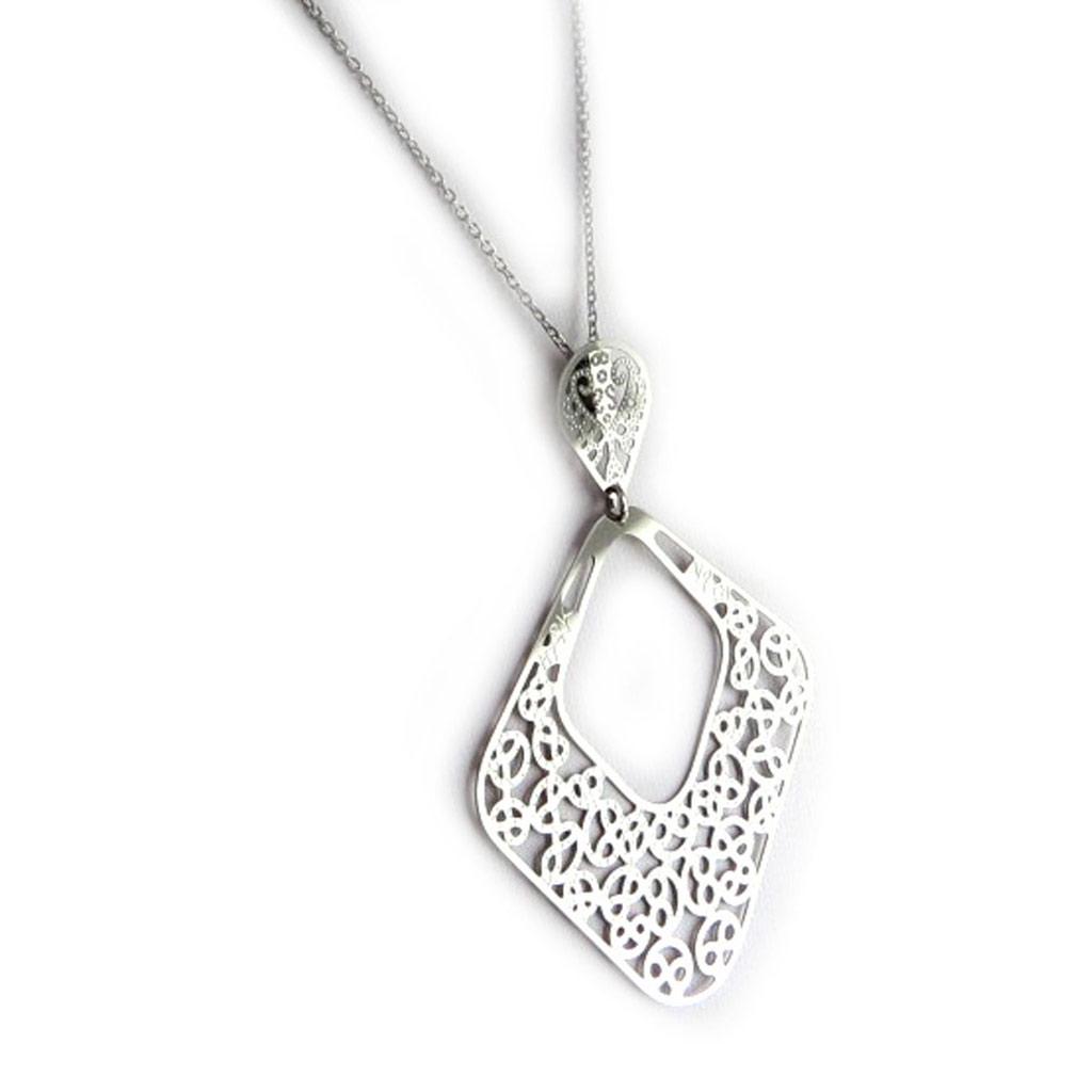 Altesse [L0375] - Ocelový náhrdelník 'Carmen' stříbrný