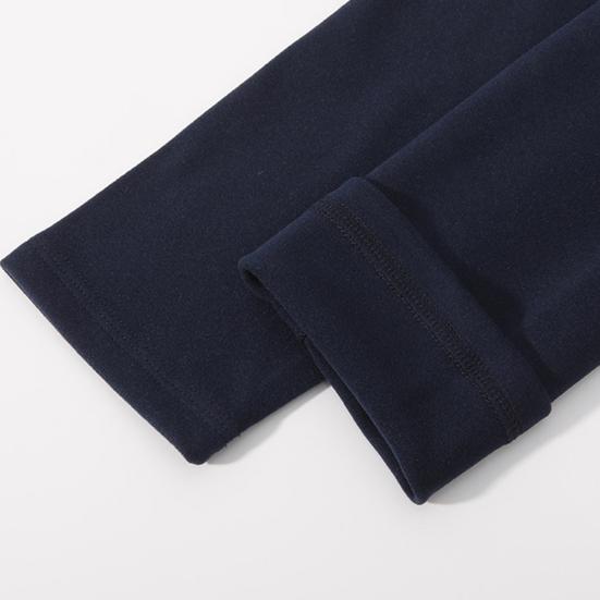 Thermal Shirt Men Women Long Sleeve Round Neck Thickened T-shirt Warm Casual Tee Pullover for Autumn Winter Outdoors Daily Wear