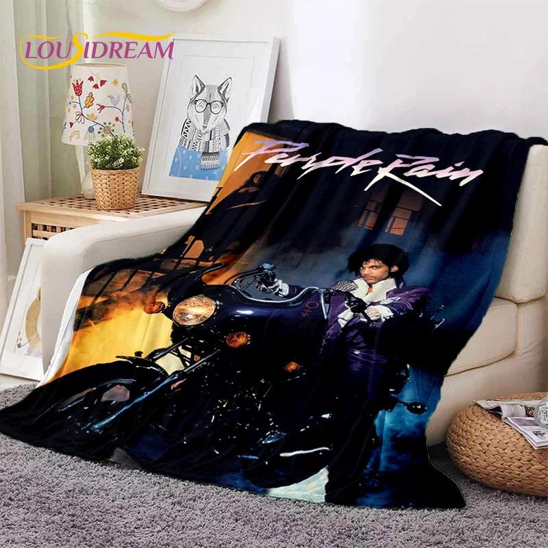 Artist Purple Rain Prince Rogers Nelson Soft Flannel Blanket,Throw Blanket Comfortable Blanket for Picnic Beds Sofa Home Bedroom